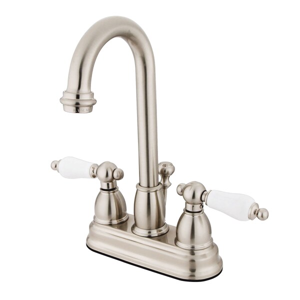4" Centerset Bathroom Faucet, Brushed Nickel